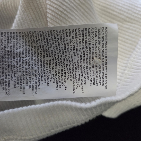 Dickies Cream Button-Up Top Size Large - Picture 7 of 7